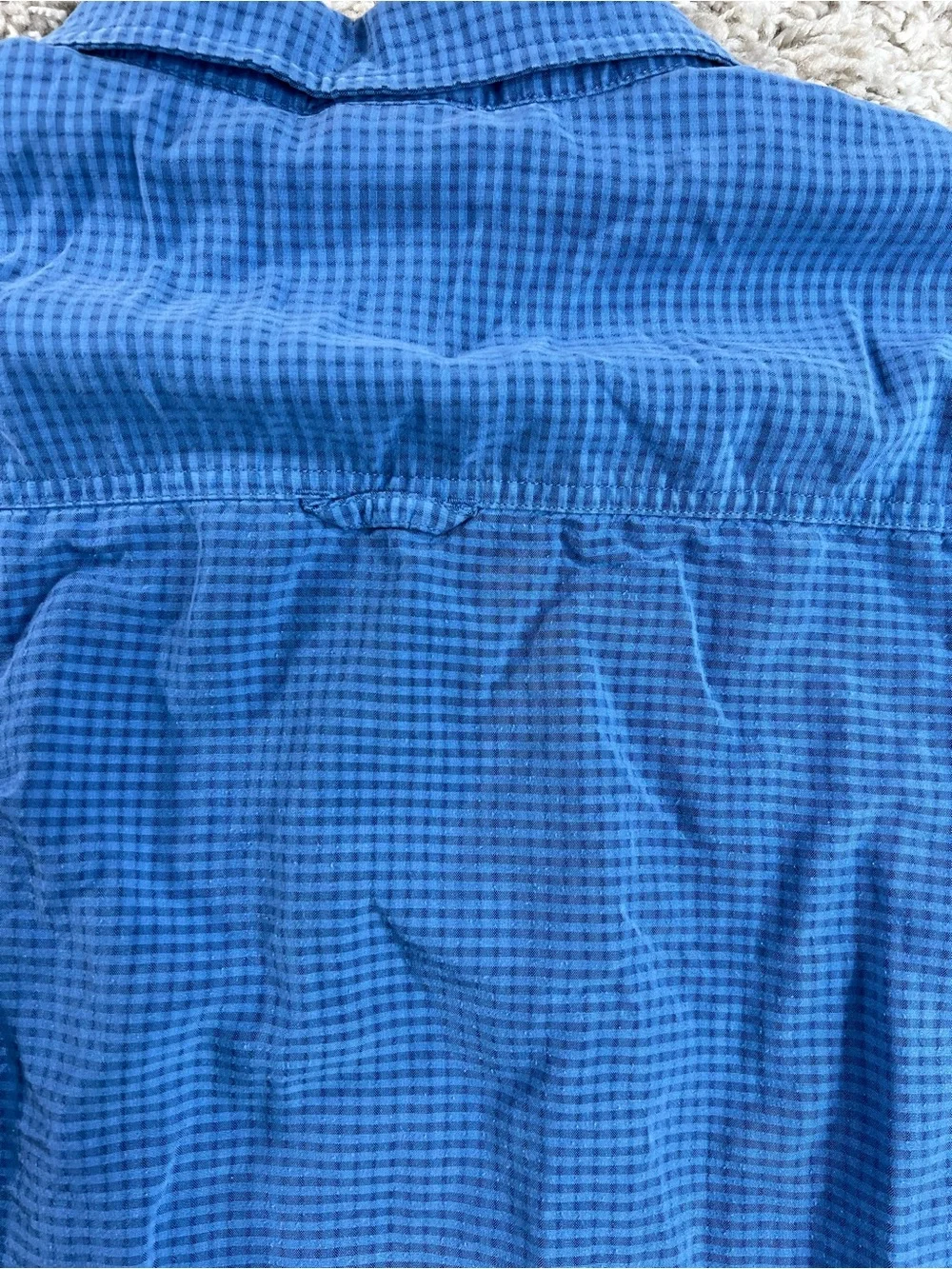 The North Face Men's Short-Sleeve Button-Down Shirt in Blue XL